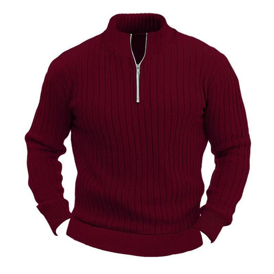 Leisure Pullover Men's Sweater – Straight Fit for Everyday Comfort