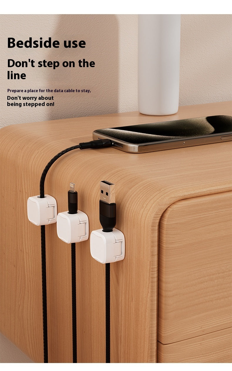 Magnetic Cable Clip Under Desk Cable Management | Easy Installation, Secure Cord Organizer