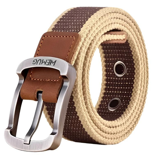 Men's Durable Canvas Work Belt with Alloy Pin Buckle | Comfortable Fit