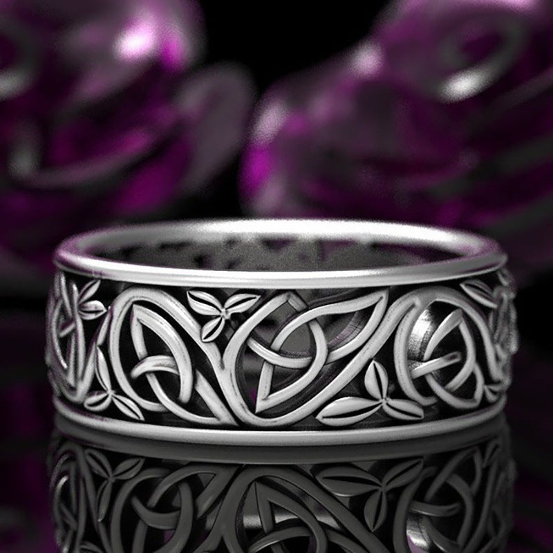 Viking Wolf Celtic Werewolf Men's Ring - Mensclub.co.uk