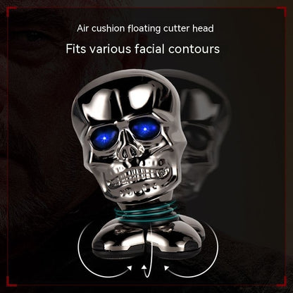 Multifunctional Skull Bald Hair Clipper Shaver - Rechargeable, Quiet Operation, Fully Washable, 50-Minute Battery Life