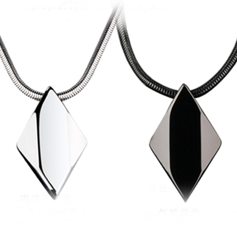 Stylish Tungsten Pendant Necklace for Men & Women | Multiple Color Options