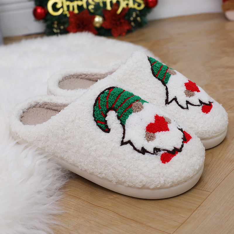 Cute Cartoon Santa Claus Home Slippers | Anti-Slip, Warm, & Wear-Resistant | Holiday Comfort for Men & Women