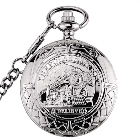 Locomotive Flip Mechanical Pocket Watch - Mensclub.co.uk