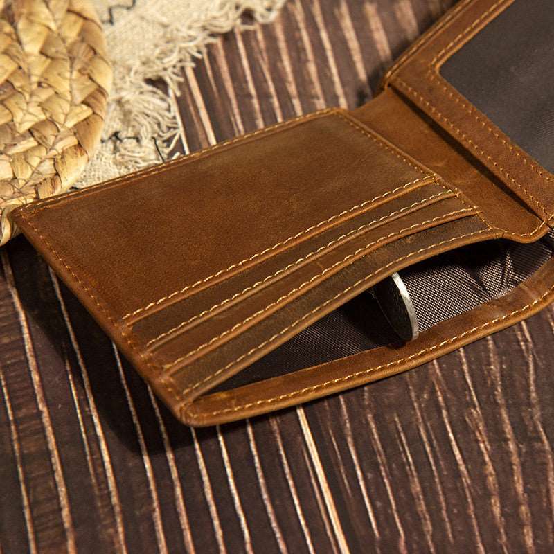 Men Fashion Layer Leather Wallet - Mensclub.co.uk