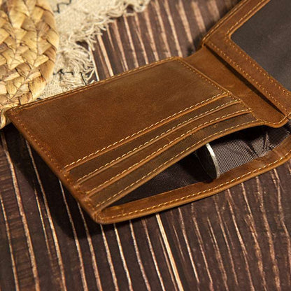 Men Fashion Layer Leather Wallet - Mensclub.co.uk