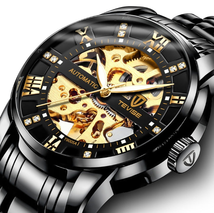 TEVISE T9005A Fashion Automatic Mechanical Watch - Stylish & Durable Stainless Steel | 30M Waterproof