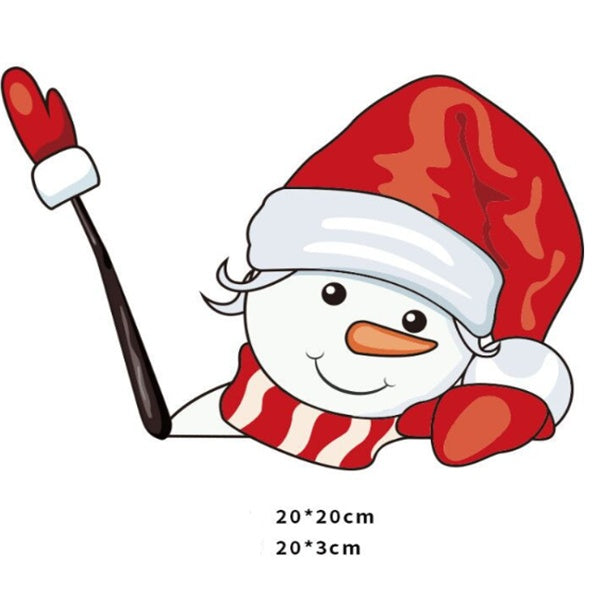 Santa Wiper Car Sticker | Waterproof & Sun-Proof | Reusable Festive Decoration for Your Vehicle