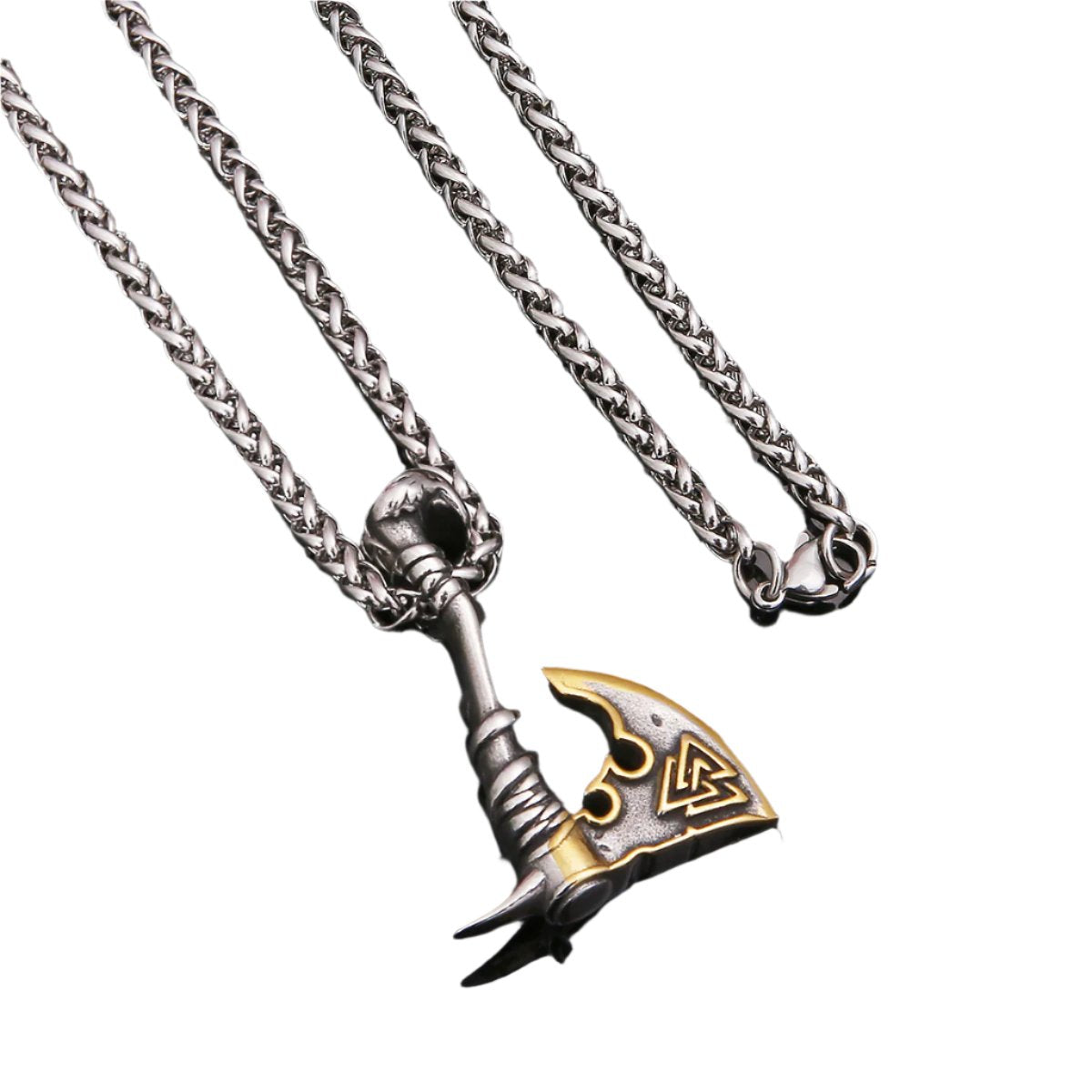 Stylish Stainless Steel Axe Pendant Necklace | Durable Titanium Steel | Men's Jewelry