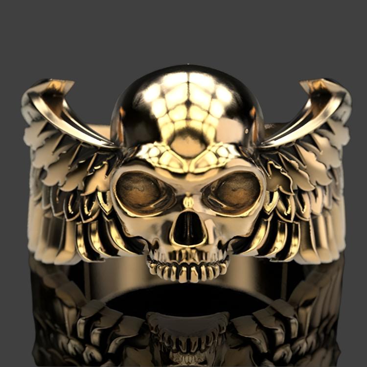 Mens Fashion Personality Punk Skull Ring - Mensclub.co.uk