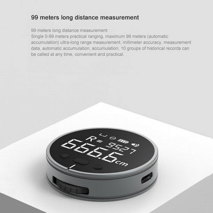 Distance Measuring Instrument Electronic Ruler | 8 Functions, 99-Meter Range, Compact & Lightweight