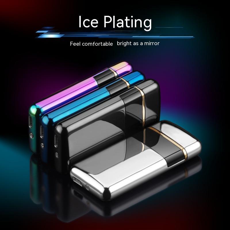 Windproof Electronic Cigarette Lighter | USB Rechargeable, Metal Design in Multiple Colors