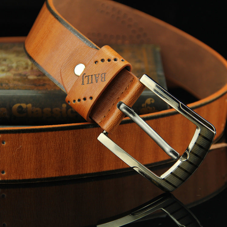 Retro Pin Buckle Belt | Adjustable D-Shape Alloy Buckle