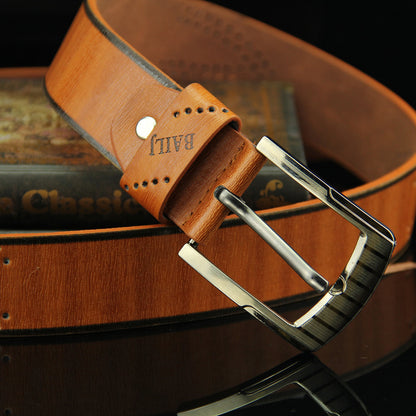 Retro Pin Buckle Belt | Adjustable D-Shape Alloy Buckle