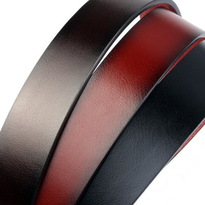 Versatile Men's Split Leather Belt with Alloy Buckle – Perfect for Fashion & Casual Wear