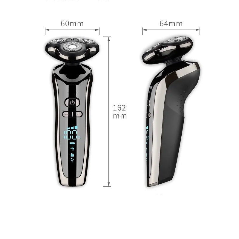 FB-507 Electric Shaver - Multi-Functional Grooming Kit with Beard Trimmer, Nose Hair Device, and USB Charging