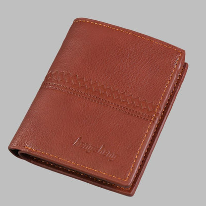 PU Leather Men's Wallet | Multi-Compartment | Stylish Square Vertical Design