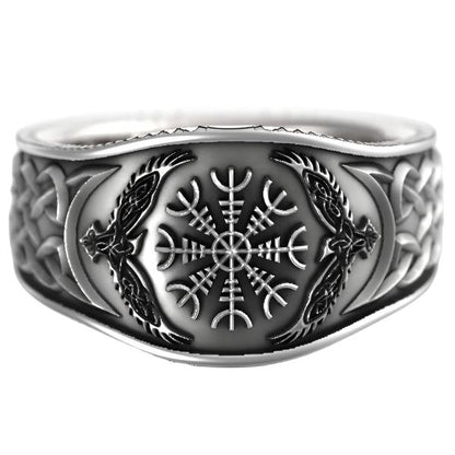 Viking Totem Ring | Men's Titanium Steel Vintage Norse Mythology Jewelry