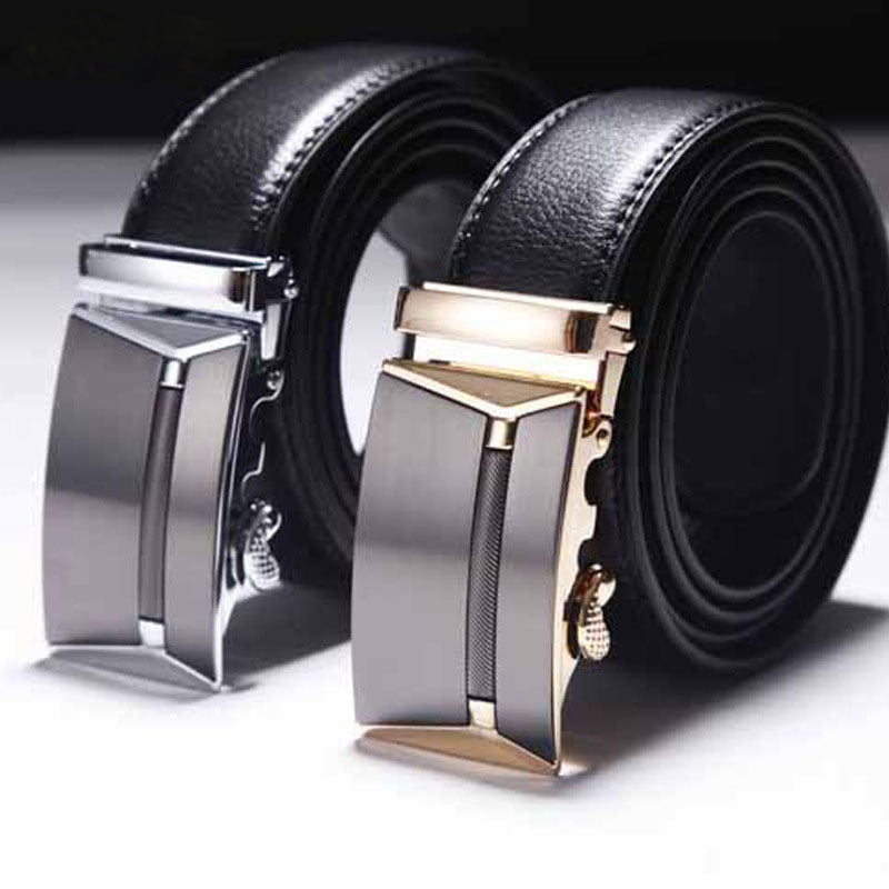 Professional Double Skin Leather Belt for Men | Business Style | Automatic Buckle