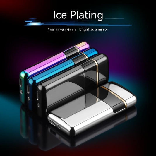 Windproof Electronic Cigarette Lighter | USB Rechargeable, Metal Design in Multiple Colors