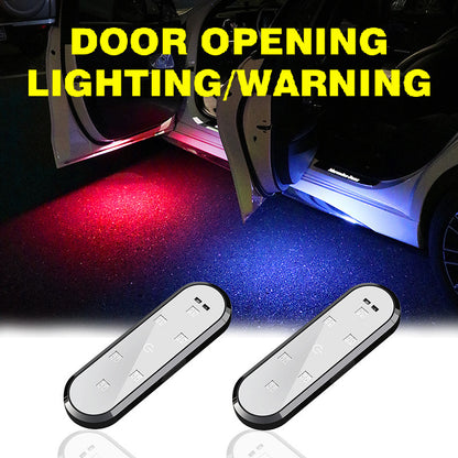 Car Warning Door Light LED Anti-Collision | Durable ABS Plastic, Easy Installation | Pack of 2