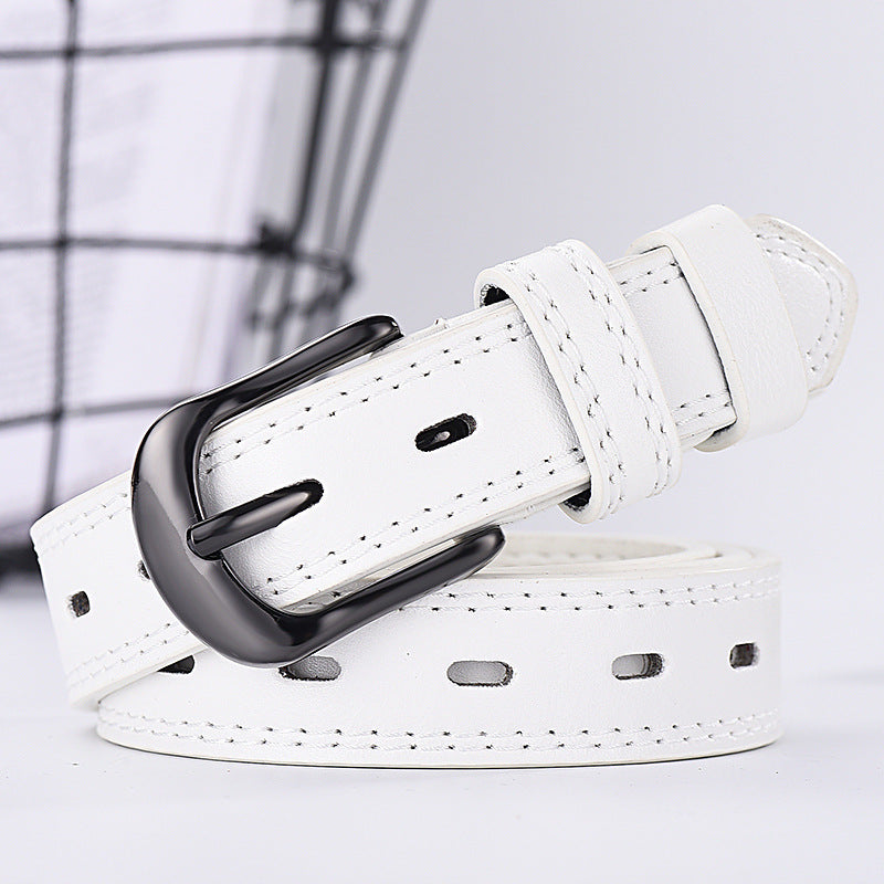 Unisex Imitation Leather Belt | Square Alloy Pin Buckle | Versatile Design for Men & Women | Multiple Colours