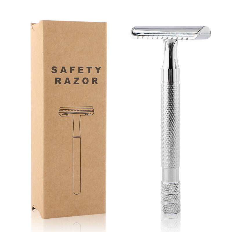 Vintage Manual Razor | Professional Shaving | High-Quality Blades | Multiple Colors