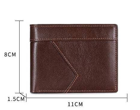 Anti-magnetic Theft Wallet With Photo Window - Mensclub.co.uk