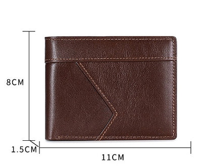 Anti-magnetic Theft Wallet With Photo Window - Mensclub.co.uk