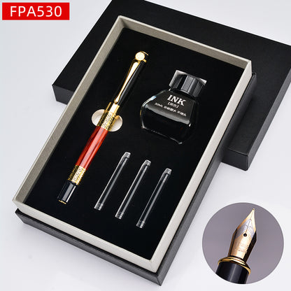 Business Stationery Set Gift Box | Metal Shell, Alloy Nib, Ink Supply System | Perfect for Professionals