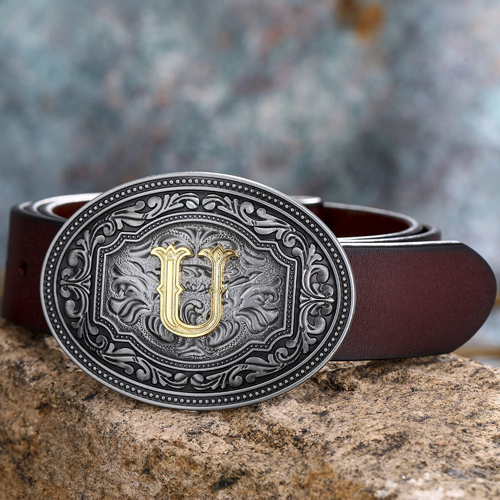 Personalized Letter Buckle Belts – Fashionable & Simple Accessory