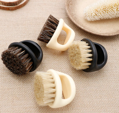 Men's Bristle Beard Comb - High-Quality ABS Material, Compact Size, Available in White/Black