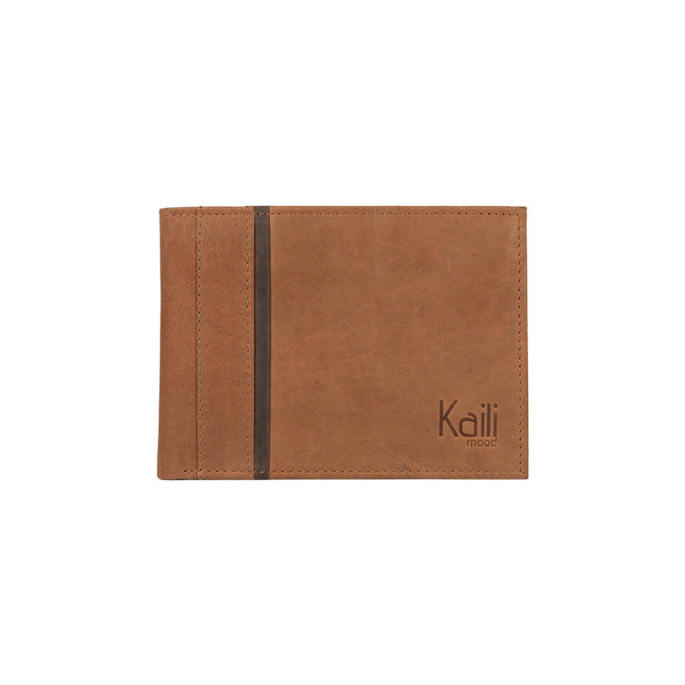 K12203UB | Men's Wallet in Genuine Full Grain Leather, Naked. Leather Color. RFID Protection. Closed Dimensions: 12.5 x 9.5 x 2 cm. Packaging: Gift box bottom/lid-2