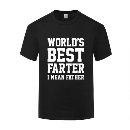 Funny Ironic Father's T-Shirt | Bold Letter Pattern, Cotton, Loose Fit for Teenagers & Adults