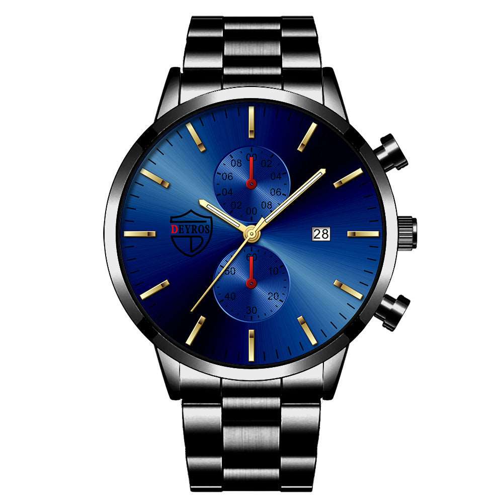 Men's Fashion Luminous Watch Stainless Steel - Mensclub.co.uk