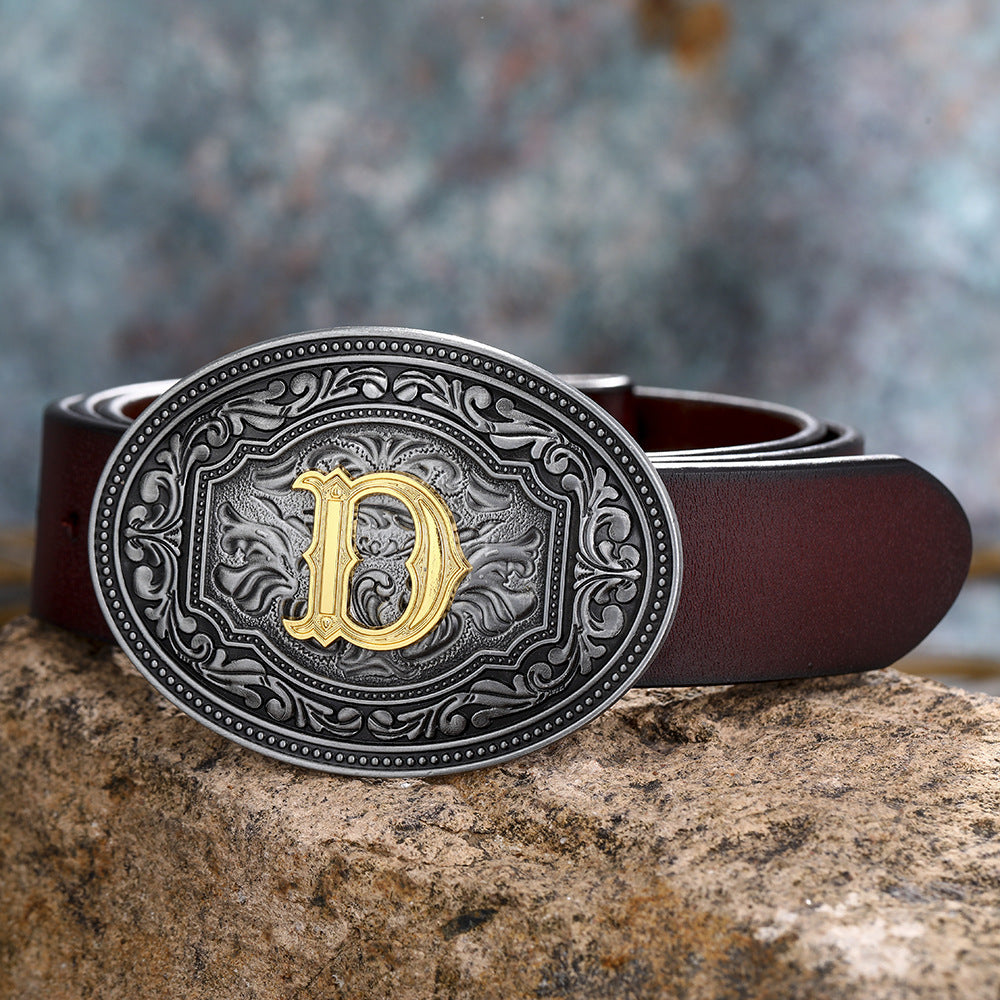 Personalized Letter Buckle Belts – Fashionable & Simple Accessory