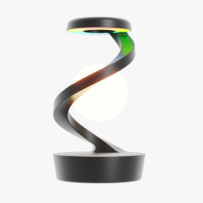 Rotating Moon Desk Lamp with Wireless Charging | Stepless Dimming, Soft Lighting, Induction Sensor