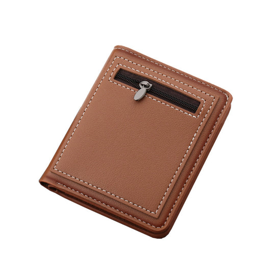 Fashion Personality Vertical Zippered Wallet For Men - Mensclub.co.uk