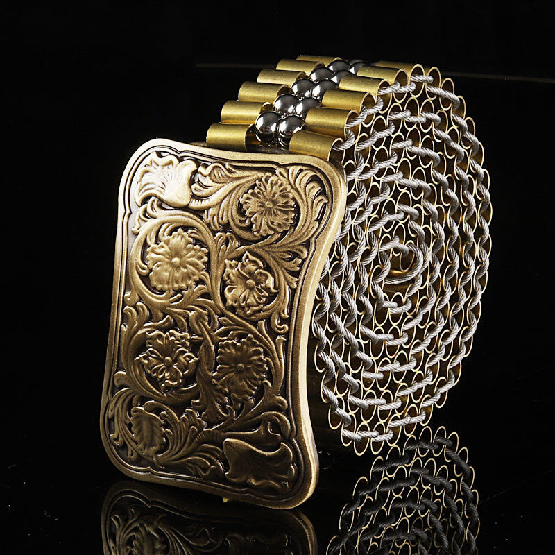 Men's Stainless Steel Belt with Smooth Buckle | Dragon & Eagle Designs