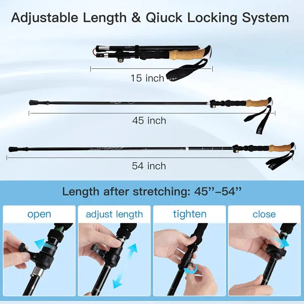 Night Cat Folding Trekking Poles-1