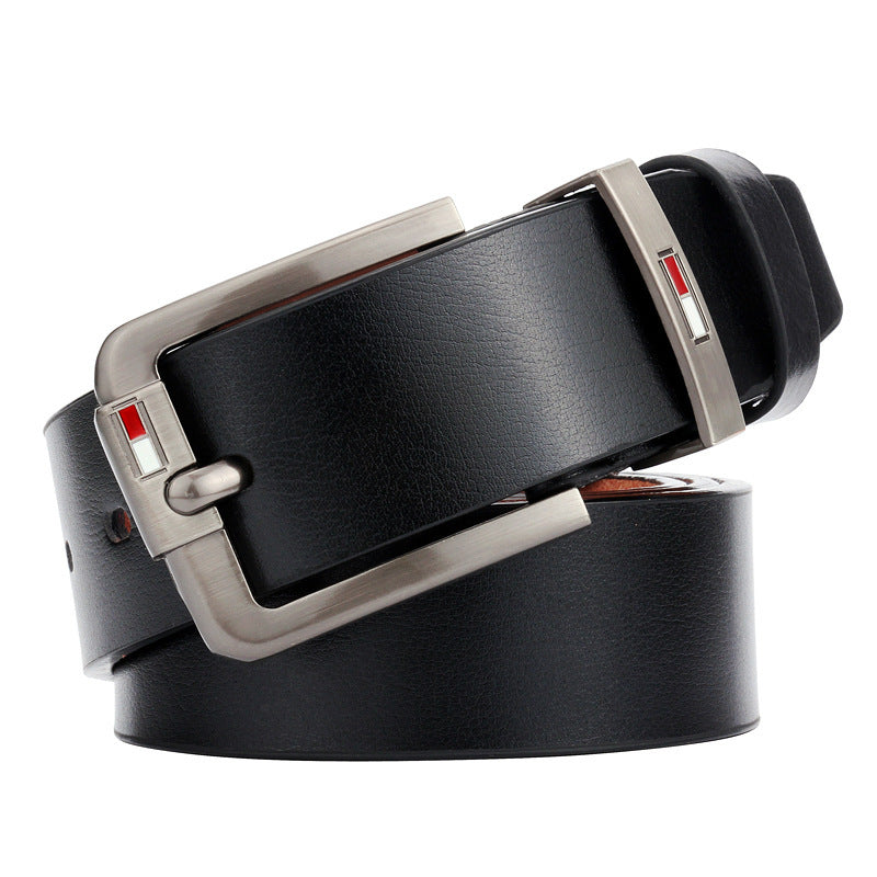 Versatile Men's Split Leather Belt with Alloy Buckle – Perfect for Fashion & Casual Wear