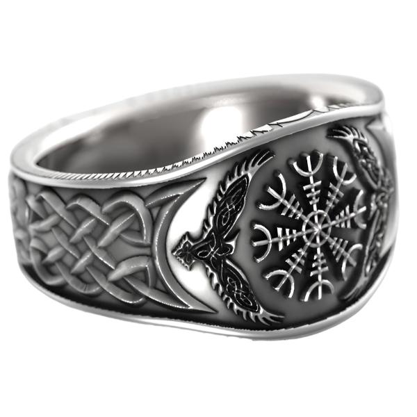 Viking Totem Ring | Men's Titanium Steel Vintage Norse Mythology Jewelry