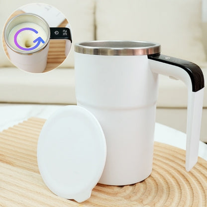 Electric Coffee Mug with USB Rechargeable Stirring & LCD Temperature Display | 13OZ Capacity, Spill-Proof Lid