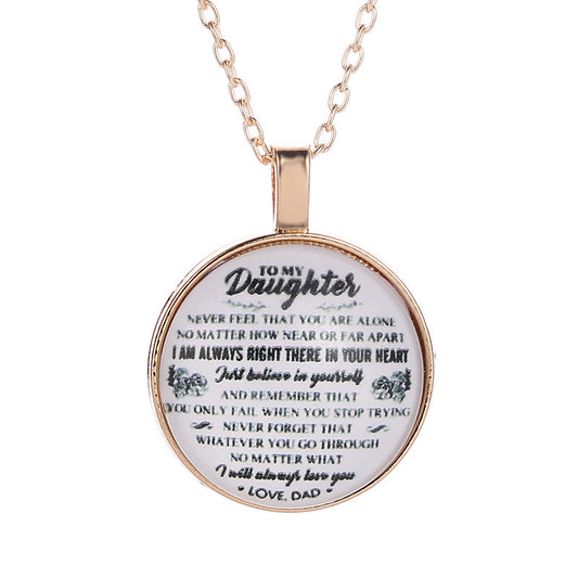 Child Family Necklace for Fathers | Durable Alloy Clavicle Chain | Perfect Gift