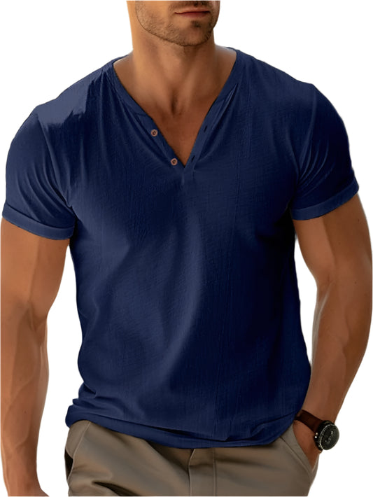 Men's Loose Fit Cotton T-Shirt – Short Sleeve Summer Essential