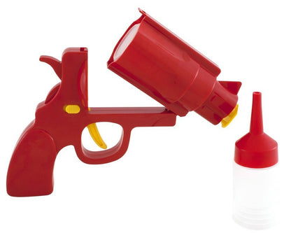 Creative Pistol Shape Seasoning Bottle | 200ml, Food Grade Plastic for Sticky Seasonings