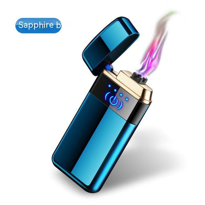 Windproof Electronic Cigarette Lighter | USB Rechargeable, Metal Design in Multiple Colors