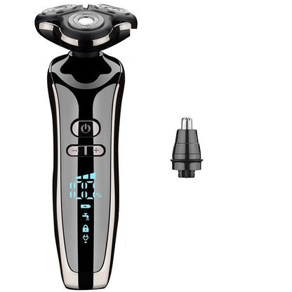 FB-507 Electric Shaver - Multi-Functional Grooming Kit with Beard Trimmer, Nose Hair Device, and USB Charging