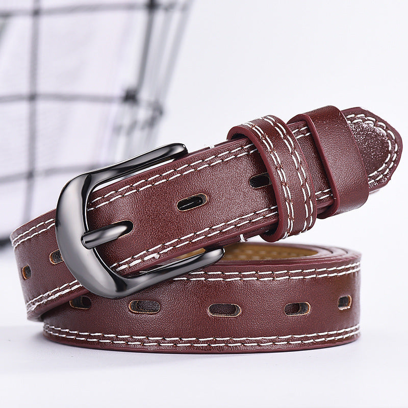 Unisex Imitation Leather Belt | Square Alloy Pin Buckle | Versatile Design for Men & Women | Multiple Colours