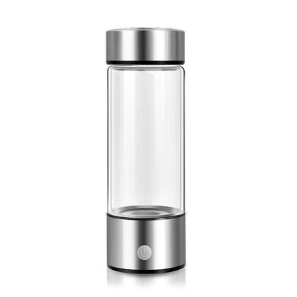 Hydrogen Water Bottle | Portable Borosilicate Glass, Antioxidant Technology for Cellular Health & Hydration